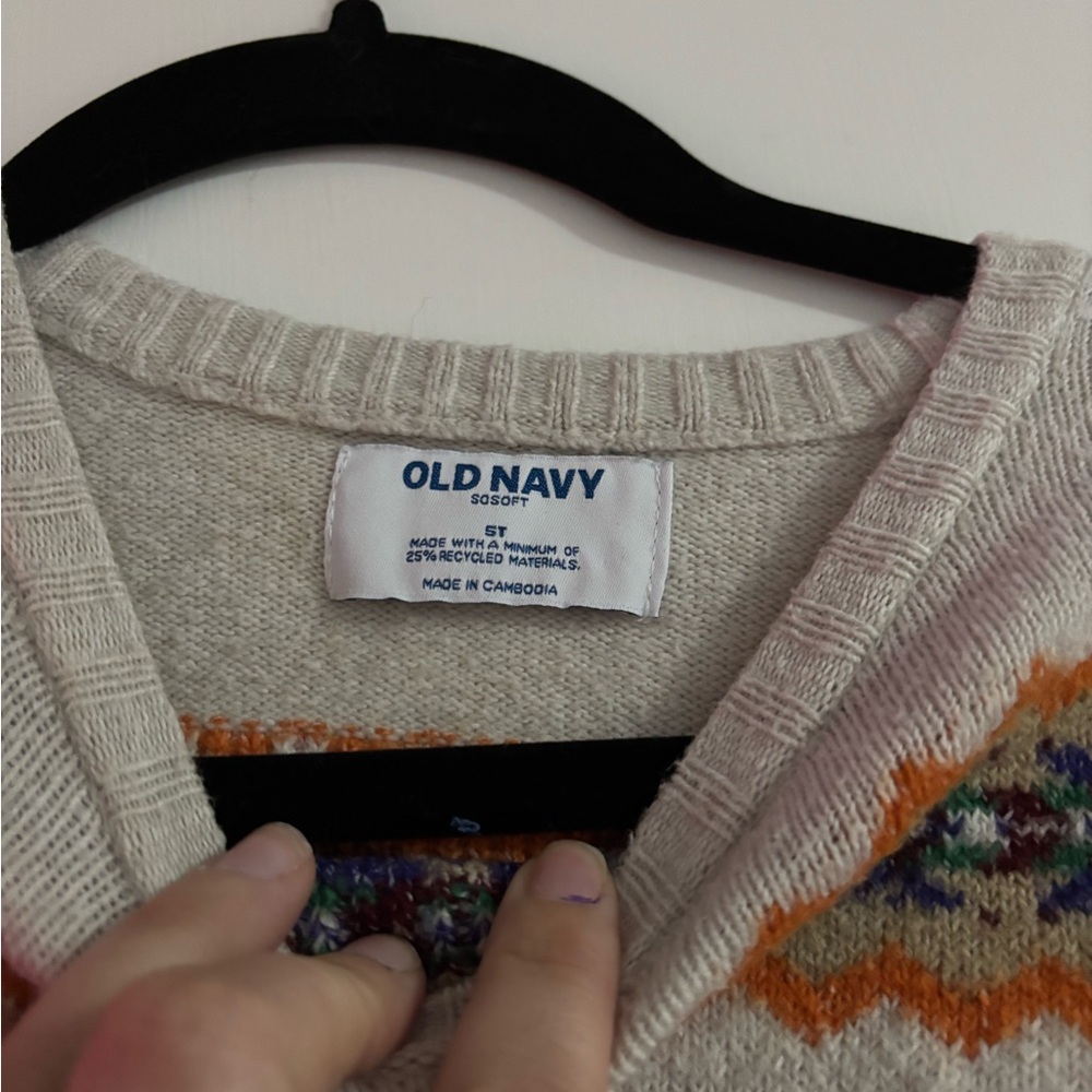 Colorful Patterned Women's Sweater - Picture 2 of 2